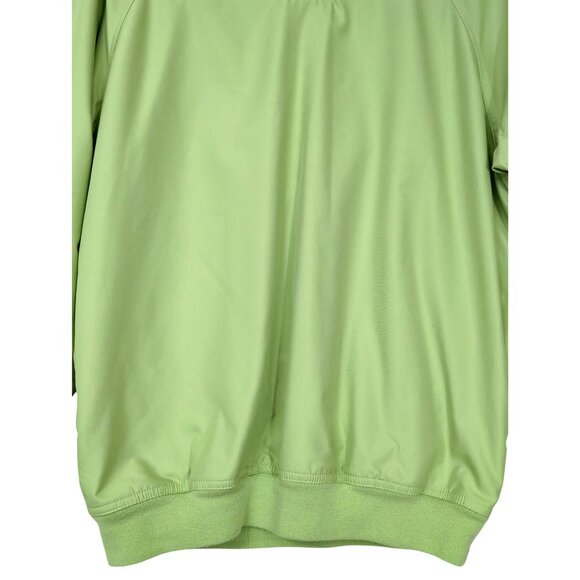 Raes Creek Pullover Windbreaker Womens M Green Golf Vented V-Neck Long Sleeve - Picture 4 of 10
